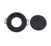 Cloimei Griglia per barbecue giapponese Mini Hibachi portatile in lega di alluminio per barbecue da campeggio all'aperto per famiglie (Cerchio grande)