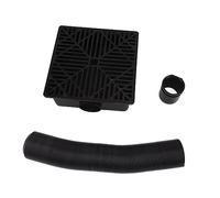 Cloimei Gutter Downspout Extensions Flexible Pipe Extension with Catch Basin Low Profile PVC Rainwater Drainage System for Yard Garage Foundation Protection