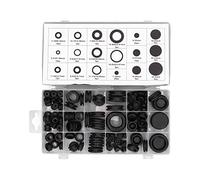 Cloimei Kit assortimento di gommini in gomma resistente da 125 pezzi Anelli con occhielli di tenuta premium Guarnizioni di protezione cavi per cablaggio elettrico marino automobili