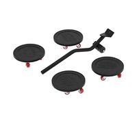 Cloimei Kit di attrezzi per movimento sollevatore per mobili pesanti Set da 5 pezzi con carrelli girevoli per garage per casa e ufficio Materiale in plastica di ferro Costruzione r