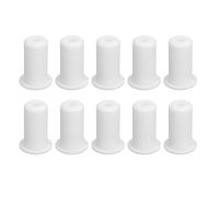 Cloimei Kit di instradamento cavi da 10 pezzi Occhielli da parete in silicone premium Boccole passanti per la gestione dei cavi interni ed esterni Diametro 0,75 pollici (White)