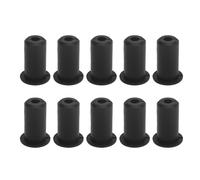 Cloimei Kit di instradamento cavi da 10 pezzi Occhielli da parete in silicone premium Boccole passanti per la gestione dei cavi interni ed esterni Diametro 0,75 pollici (Black)