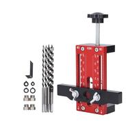 Cloimei Kit di maschere di montaggio professionali per porte dell'armadio Strumento di installazione di cerniere regolabili in lega di alluminio resistente per armadi da cucina Arm