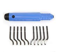 Cloimei Kit di strumenti professionali per sbavatura per stampa 3D Alta precisione Leggero Funzionamento con una sola mano Finitura liscia Costruzione in lega di plastica Set da 10