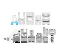 Cloimei Kit piedino per macchina da cucire da 11 pezzi, set di accessori per cucire universali multifunzionali per la casa, per lavori fai da te, sartoria, quilting, metallo, mater