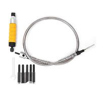 Cloimei Kit professionale di scalpelli elettrici per intaglio del legno con 5 punte intercambiabili Attacco per albero flessibile per la lavorazione del legno Progetti fai da te Sc