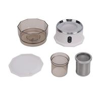 Cloimei Macchina per caffè automatica senza fili Macchina per il gocciolamento portatile con design senza filtro per viaggi in ufficio in casa Vetro borosilicato alto Acciaio inoss