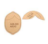 Cloimei Modello portachiavi in acrilico Stencil artigianali fai-da-te Trasparenti durevoli riutilizzabili per la lavorazione della pelle Quilting Ciondoli 7,5x5,5 cm 2 pezzi