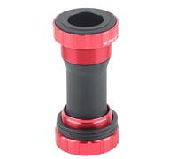 Cloimei Movimento centrale bici Lega di alluminio Cuscinetto sigillato Albero cavo Bicicletta BB per bici da strada Mountain bike Bicicletta pieghevole a scatto fisso 68 73mm Filet (Rossa)