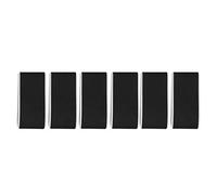 Cloimei Nastro di fissaggio per cinghie da sci 6 pezzi Avvolgimenti regolabili con gancio e anello per riporre e trasportare l'attrezzatura da sci Spugna di nylon nera 11,8 cm 5,5