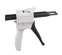 Cloimei Pistola per colla AB Strumento dispenser adesivo universale Alta precisione Doppio rapporto 1:1 e 2:1 per la lavorazione del legno Riparazioni domestiche Nero Grigio 50 ml