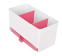 Cloimei Premium Kitchen Draining Rack Organizer Washable Detachable Spoon Chopsticks Storage Box Adjustable Space Holder for Utensils PP Material Green Blue Pink 22x11x11cm (Rosea)