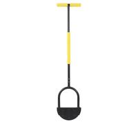 Cloimei Professional Half Moon Lawn Edger Manual Garden Tool Heavy Duty Carbon Steel Trimming Shovel for Landscaping Yard Maintenance Black Yellow