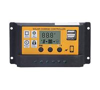 Cloimei Regolatore di Carica 12V 24V 20A PWM Display LCD Parametri Regolabili Regolatore Batteria di Livello Industriale con Doppie Porte USB per sistemi di Pannelli solari marini