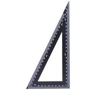 Cloimei Righello triangolare professionale in acciaio ad alto tenore di carbonio Strumento di misurazione quadrato da 90 gradi per carpenteria per la lavorazione del legno e proget (120 * 300mm)