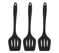 Cloimei Set di 3 spatole in silicone, spatola scanalata, antiaderente, utensili da, sicuri per il calore, strumenti di cottura per pancake, omelette, hamburger, pesce, formaggio a