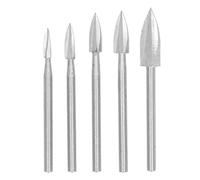 Cloimei Set di 5 strumenti per intaglio del legno in acciaio ad alta velocità con 3 coltelli per incisione professionali con design a flauto per la lavorazione del legno, modellism