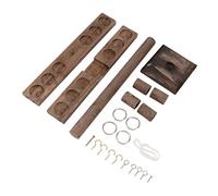 Cloimei Set di giochi di lancio con gancio e anello, realizzato a mano, in legno, dal ritmo veloce, interattivo, per tutta la famiglia, per feste all'aperto e al coperto, per adult