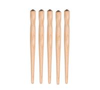 Cloimei Set di portapennini in legno di sandalo premium, 5 pezzi, impugnatura comoda, robusta e durevole, per calligrafia, disegno, pittura, scrittura, fumetti, e lavori di progett (Colore legno