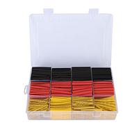 Cloimei Set di tubi termorestringenti da 800 pezzi Kit di guaine di protezione per cavi isolati di alta qualità per cablaggio elettrico Uso marino industriale in rosso giallo nero