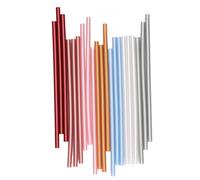 Cloimei Stick per pistola per colla a caldo, 21 pezzi, 7 x 200 mm, adesivo forte, per progetti di riparazione domestica e materiali artistici, multicolore.