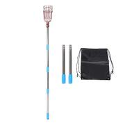 Cloimei Strumento per Raccogliere Frutta, in Acciaio Inox, Resistente, antiruggine, Estensibile, con Borsa per la Raccolta di Mele, Arance, manghi, Limoni nel frutteto. (6 sezioni)