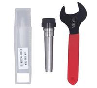 Cloimei Supporto per codolo portamandrino MTB2 ER16 M10 Portacono cono Morse Supporto per codolo portapinza in acciaio al manganese per carichi pesanti con chiave ER16A per trapani