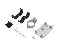 Cloimei Supporto per telefono da bici Supporto per manubrio regolabile in lega di alluminio Supporto per clip girevole universale per scooter da bicicletta Nero Rosso Titanio Opzio (Di Colore)