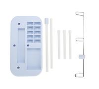 Cloimei Supporto regolabile per rocchetto di filo da ricamo a 3 coni per macchina da cucire Organizzatore di filo in plastica premium per lavori di cucito 200x110x360 mm