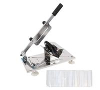 Cloimei Tagliacarne manuale professionale, in acciaio inox, resistente, spessore regolabile da 0,3 mm a 8 mm, per domestica, uso commerciale, macellai, chef, manzo, montone, prosc