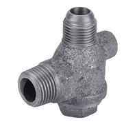 Cloimei Valvola di ritegno per compressori d'aria Tipo a pistone unidirezionale a 3 vie Costruzione in metallo durevole in ferro Resistente alle alte pressioni Installazione sempli