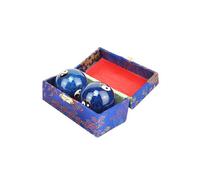 Cloisonne Health Hand Balls Exercise Stress Balls Carved Tai Chi Pattern