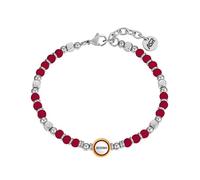 Clondo Bracciale Uomo Donna As Roma in Acciaio - Collezione Ufficiale Calcio - Accessorio Elegante e Sportivo con Logo - Idea Regalo per Tifosi - Vari Modelli Disponibili (Beads Classic Roma)