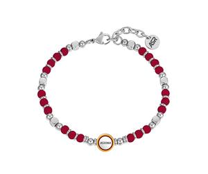 Clondo Bracciale Uomo Donna As Roma in Acciaio - Collezione Ufficiale Calcio - Accessorio Elegante e Sportivo con Logo - Idea Regalo per Tifosi - Vari Modelli Disponibili