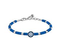 Clondo Bracciale Uomo Donna Inter in Acciaio - Collezione Ufficiale Calcio - Accessorio Elegante e Sportivo con Logo - Idea Regalo per Tifosi - Vari Modelli Disponibili (Beads Sport Inter)