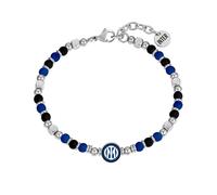 Clondo Bracciale Uomo Donna Inter in Acciaio - Collezione Ufficiale Calcio - Accessorio Elegante e Sportivo con Logo - Idea Regalo per Tifosi - Vari Modelli Disponibili (Beads Classic Inter)