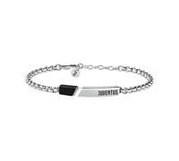 Clondo Bracciale Uomo Donna Juventus in Acciaio - Collezione Ufficiale Calcio - Accessorio Elegante e Sportivo con Logo - Idea Regalo per Tifosi - Vari Modelli Disponibili (Steel Plate Black)