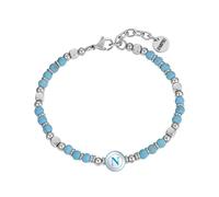 Clondo Bracciale Uomo Donna SSC Napoli in Acciaio - Collezione Ufficiale Calcio - Accessorio Elegante e Sportivo con Logo - Idea Regalo per Tifosi - Vari Modelli Disponibili (Turquoise Spirit)