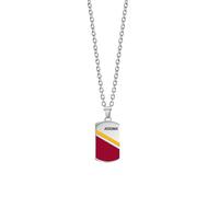 Clondo Collana Uomo Donna As Roma in Acciaio Inossidabile - Prodotto Ufficiale Calcio - Gioiello con Logo - Idea Regalo Elegante per Tifosi Giallorossi - Ragazzo e Ragazza (Shield Necklace Red Gold)