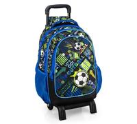 Clondo Julian Ross Zaino Trolley Staccabile Per La Scuola Elementare, Bambino e Bambina, Schienale e Spallacci Rinforzati, 33x15x43h (Goal Power)