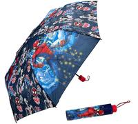 Clondo Ombrello Pieghevole per Bambini, Per Spiderman Fan, Diametro Aperto 80cm, Compatto e Leggero, Ideale Anche Per La Scuola, Portatile per Borsa e Zaino