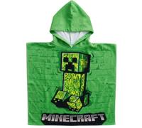 Clondo Poncho Mare Bambino con Cappuccio 50x100 cm Per Minecraft Fan - Asciugamano Accappatoio Microfibra ad Asciugatura Rapida per Piscina, Spiaggia e Bagno - 2-6 Anni Neonati e Bimbi