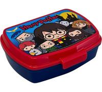 Clondo Portamerenda per Bambini 3-8 Anni (17x14 cm) | Scatola Porta Pranzo in Plastica Senza BPA | Lunchbox Porta Snack per Asilo e Scuola | Chiusura a Scatto (Harry Potter)