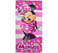 Clondo Telo Mare Bambina Per Minnie Fan - Microfibra Morbida in Poliestere - Asciugamano Mare Piscina Bambini, Colori Vivaci, Idea Regalo Estate, Gadget Ufficiale