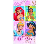 Clondo Telo Mare Bambina Per Principesse Disney Fan- Microfibra Morbida in Poliestere - Asciugamano Mare Piscina, Colori Vivaci, Idea Regalo Estate, Gadget Ufficiale