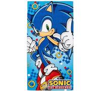 Clondo Telo Mare Bambini Per Sonic Fan - Microfibra Morbida in Poliestere - Asciugamano Mare Piscina, Colori Vivaci, Idea Regalo Estate, Gadget Ufficiale
