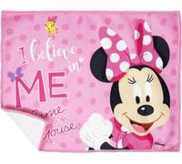 Clondo Tovaglietta in Tessuto Bambina, Per Minnie Fan Rosa, 40x30cm, Pranzo, per il Tempo Libero e la Scuola, Pieghevole