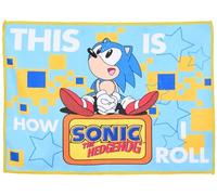 Clondo Tovaglietta in Tessuto Bambino, Per Sonic Fan, 40x30cm, Pranzo, per il Tempo Libero e la Scuola, Pieghevole