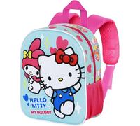 Clondo Zainetto 3D Asilo Bambina Per Hello Kitty Fan - Zaino Tempo Libero - Scuola Materna, 31 Centimetri, Viaggio, Regalo