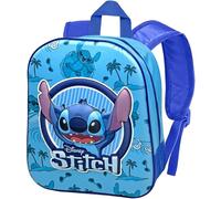 Clondo Zainetto 3D Asilo Bambini, Per Stitch Fan, Zaino Tempo Libero Bambina, Scuola Materna, 31 Centimetri, Viaggio, Regalo, Blu